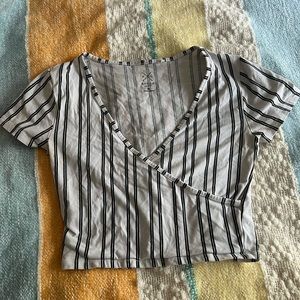 Pacsun cross neck top